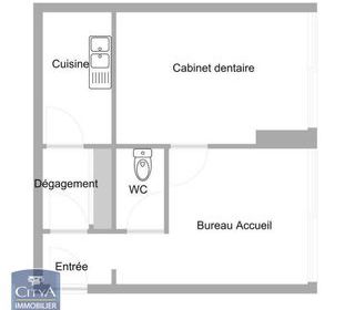  Appartement � vendre 1 pi�ce 32 m�