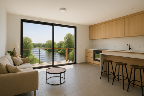   3P LUMINEUX avec TERRASSE 13 m� - Au bord de la Bruche Appartement - 3 pi�ce(s) - 60 m�