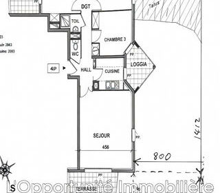  Appartement � vendre 4 pi�ces 75 m�