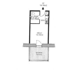 Appartement � vendre 1 pi�ce 19 m�