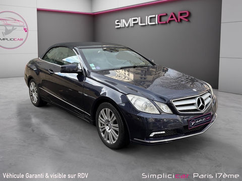 Mercedes Classe E Cabriolet 200 CGI BlueEfficiency Executive 2010 occasion Paris 75017