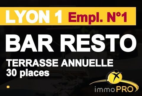 BAR RESTAURANT EMPLACEMENT N&deg;1 !!!Situ&eacute; au coeur d'un... 850000 69001 Lyon