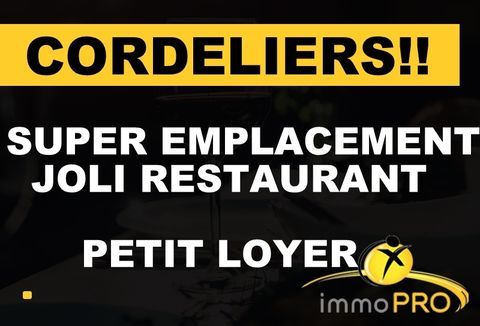 Au coeur des CORDELIERS ce restaurant tr&egrave;s bien situ&eacute;... 208000 69002 Lyon