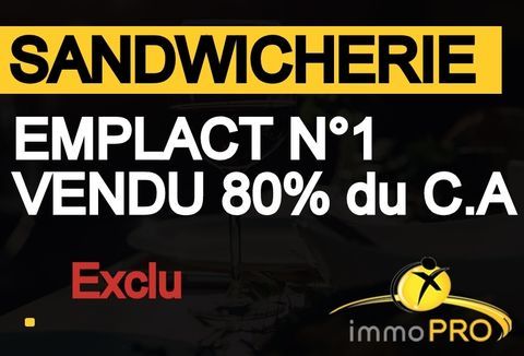 SANDWICHERIE EMPLACEMENT N&deg;1, 300 000 euros de C.A. v... 253000 69002 Lyon