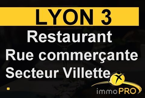 Secteur Lyon Part Dieu.Restaurant situ&eacute; sur une rue d... 165000 69003 Lyon