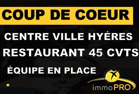 Joli restaurant tr&egrave;s bien situ&eacute; sur une place ombrag&eacute;... 324000 83400 Hyeres