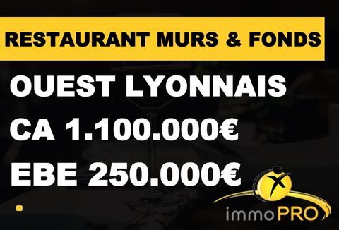 Ouest Lyonnais � Restaurant Murs  et Fonds cl&eacute; en mai... 1400000 69630 Chaponost