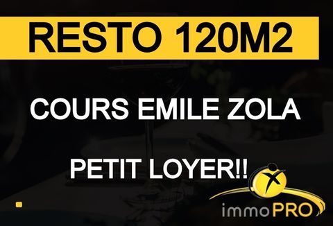 Restaurant de 120 m2 Villeurbanne.A voir cette affair... 165000 69100 Villeurbanne