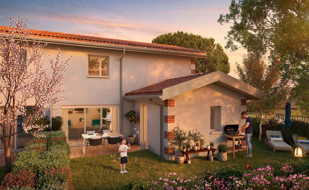 La résidence Villas Plume prend place au coeur du Bassin....