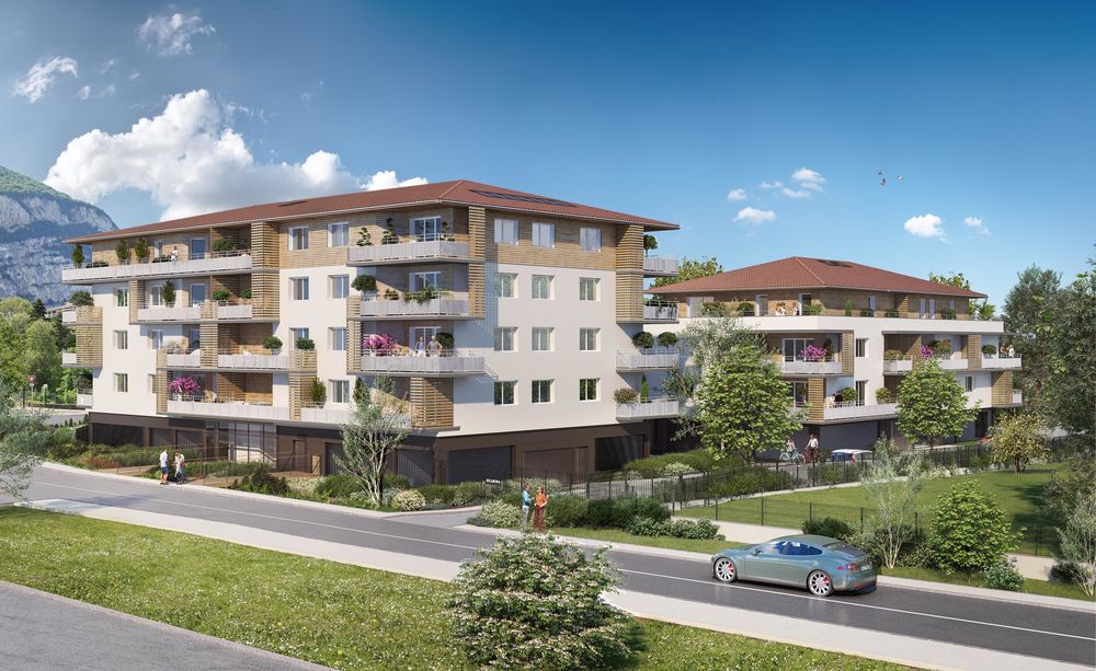 La résidence se compose de 3 bâtiments et propose 65 log....