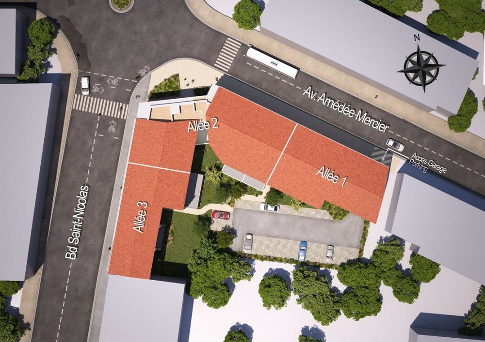 Appartements neufs du 2 au 4 pièces, généreux balcons, c....
