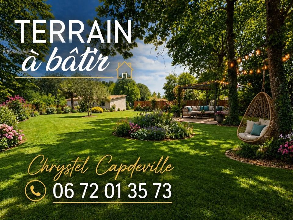 TERRAIN À BÂTIR DE 1 192 m² - ENVIRONNEMENT CALME ET VER....