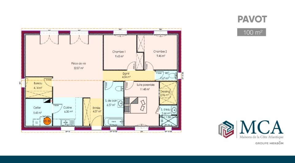 MAISON À CONSTRUIRE DE 100 M² IDÉALEMENT SITUÉE À MIOS-L....