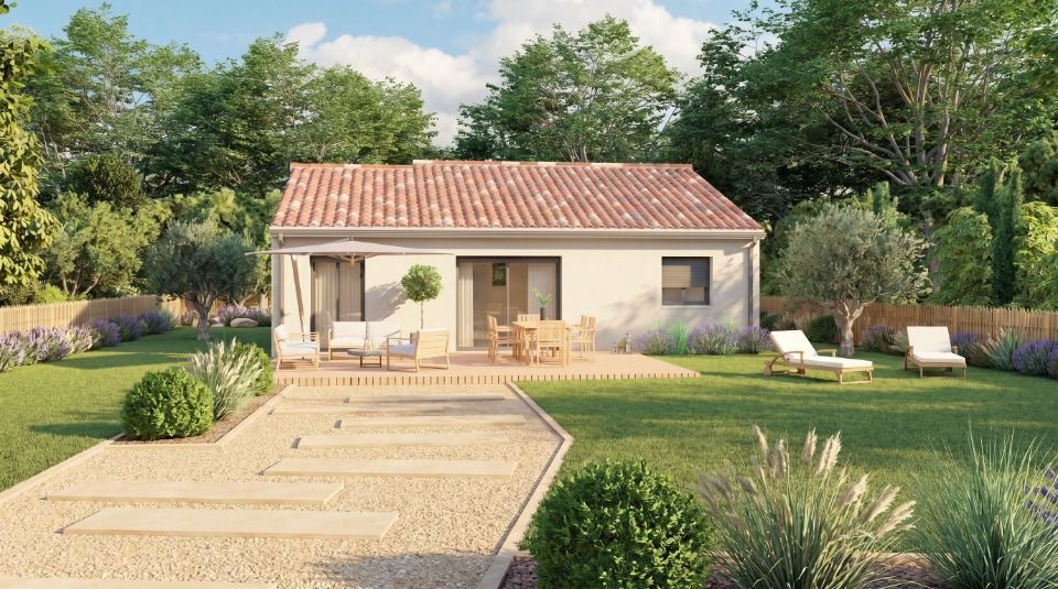VENTE d'un terrain de 987 m2 à Ribagnac PROCHE DE BER....