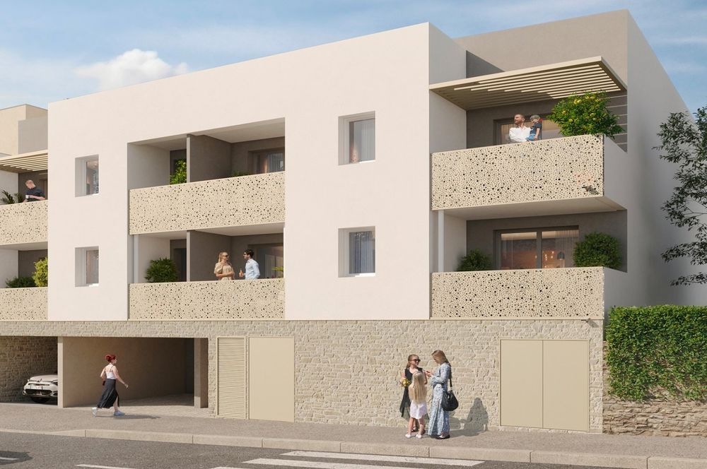 La résidence se compose de 12 logements, allant du T1 au....