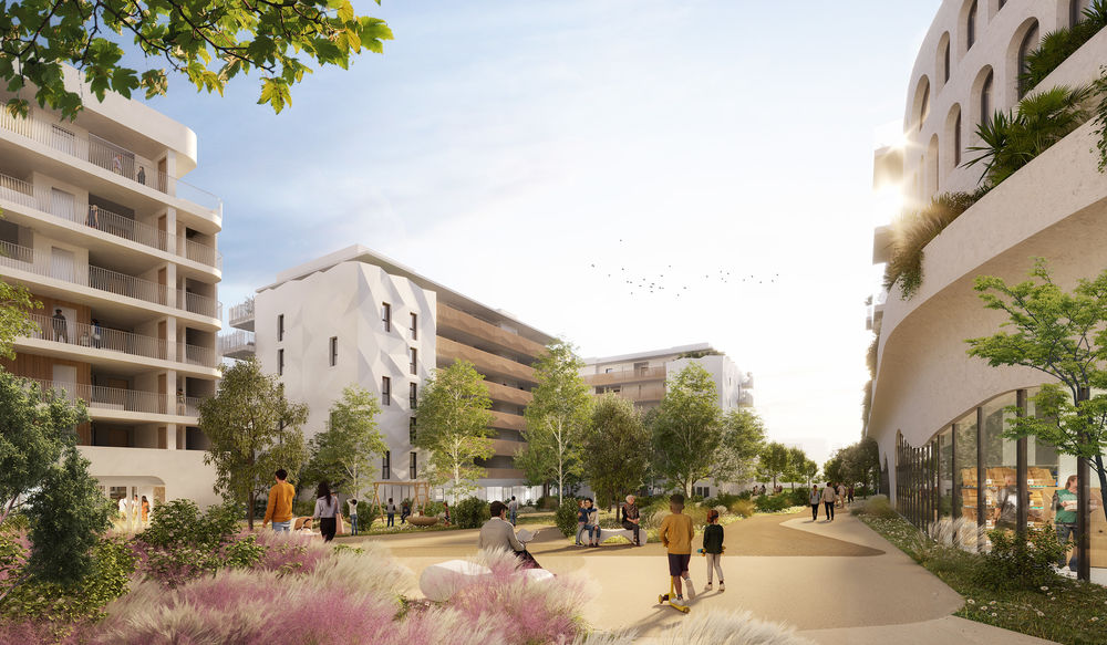 L'implantation de cette résidence dans l'écoquartier Eur....
