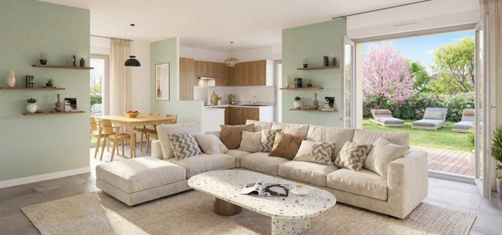 Entre nature et vie urbaine, ce programme immobilier neu....