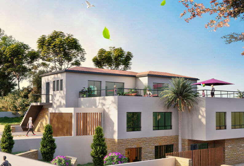 Le programme immobilier neuf s'épanouit au coeur d'un ha....
