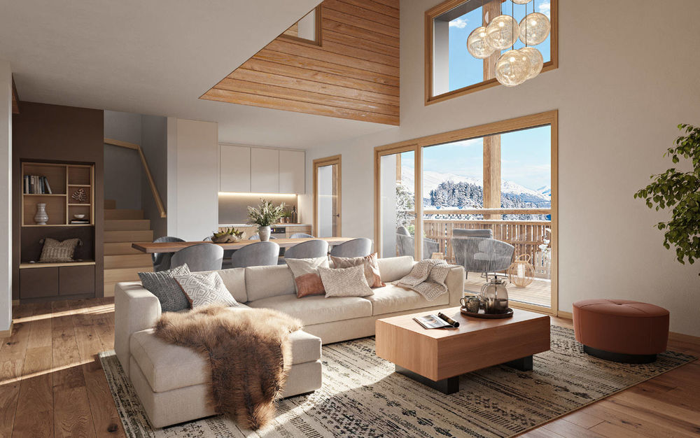 Situé au sein de l'envoûtante Alpe d'Huez, ce tout nouve....