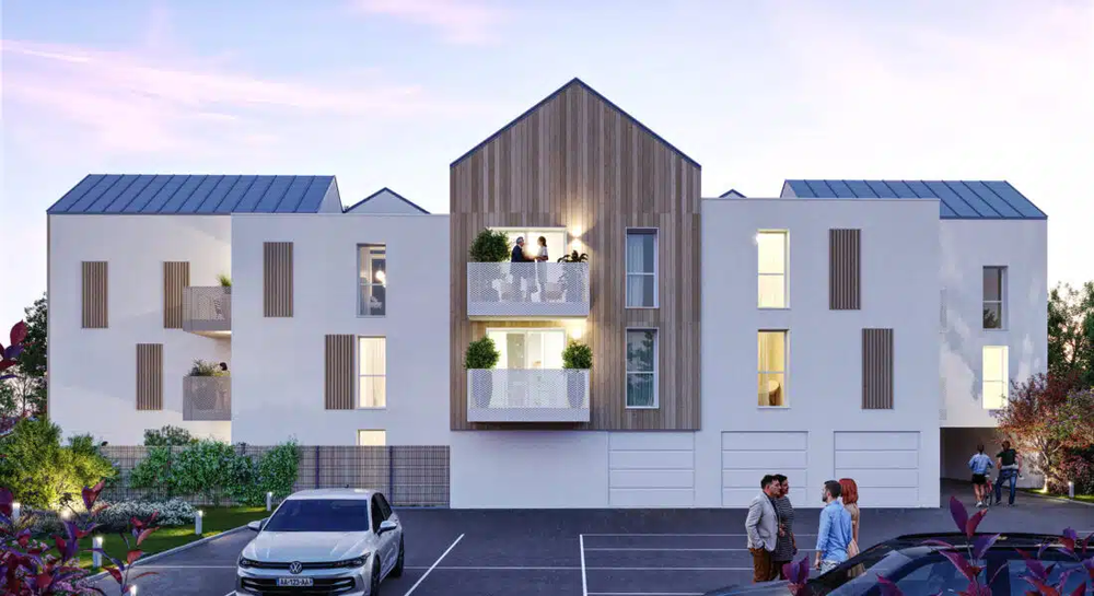 Ce programme immobilier neuf s'installe à Plouzané, au c....