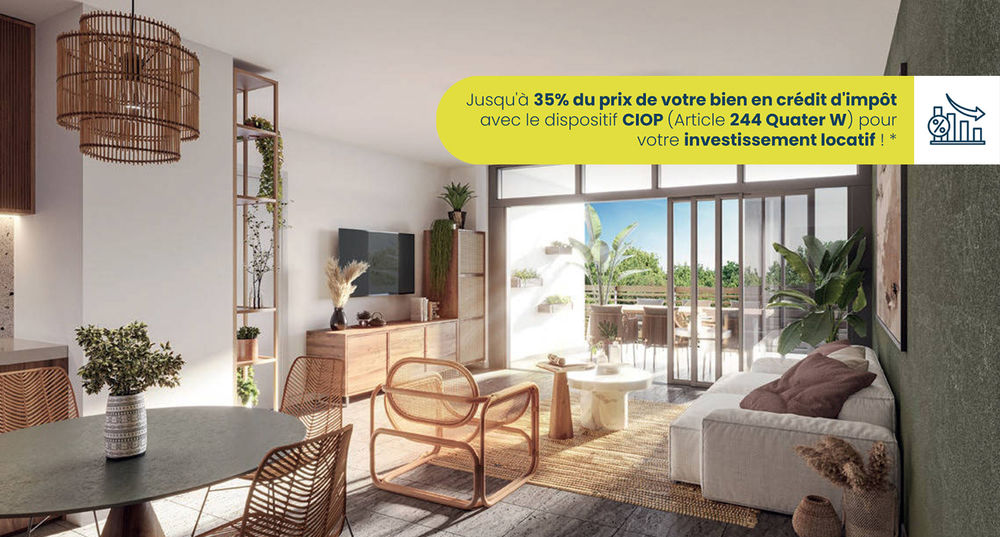 Ce programme immobilier neuf à Saint-Leu, sur la côte ou....