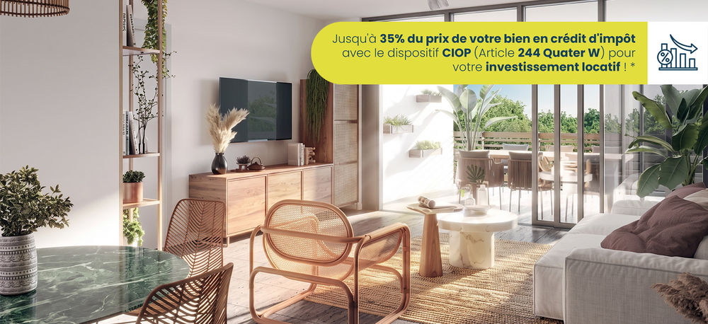 Ce programme immobilier neuf à Saint-Leu, sur la côte ou....