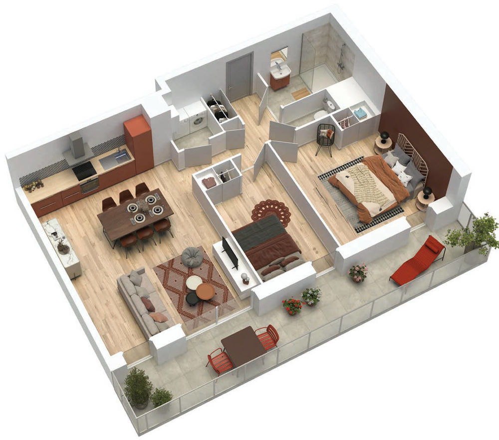 Ce programme immobilier neuf s'installe dans un cadre en....