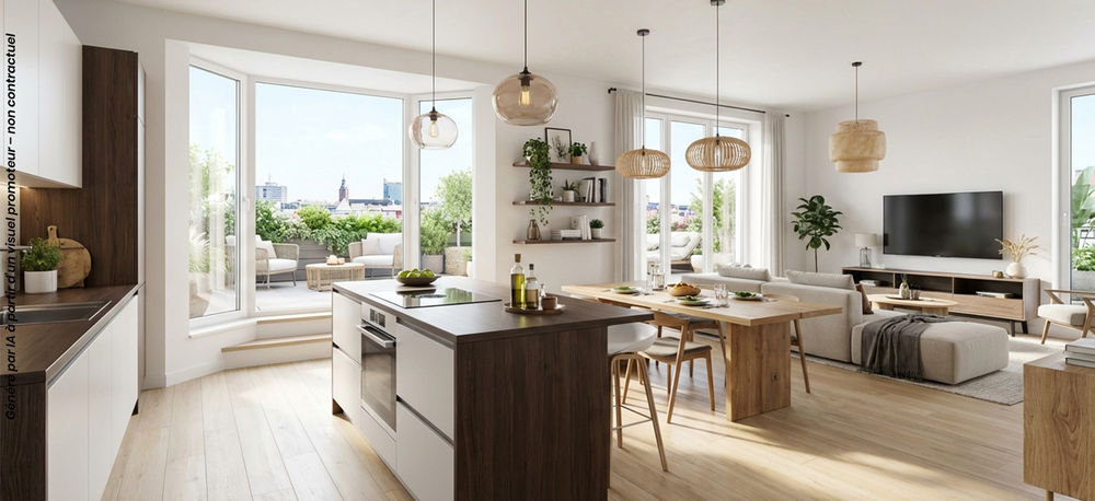 Ce programme immobilier neuf s'implante à Ebersheim, cha....