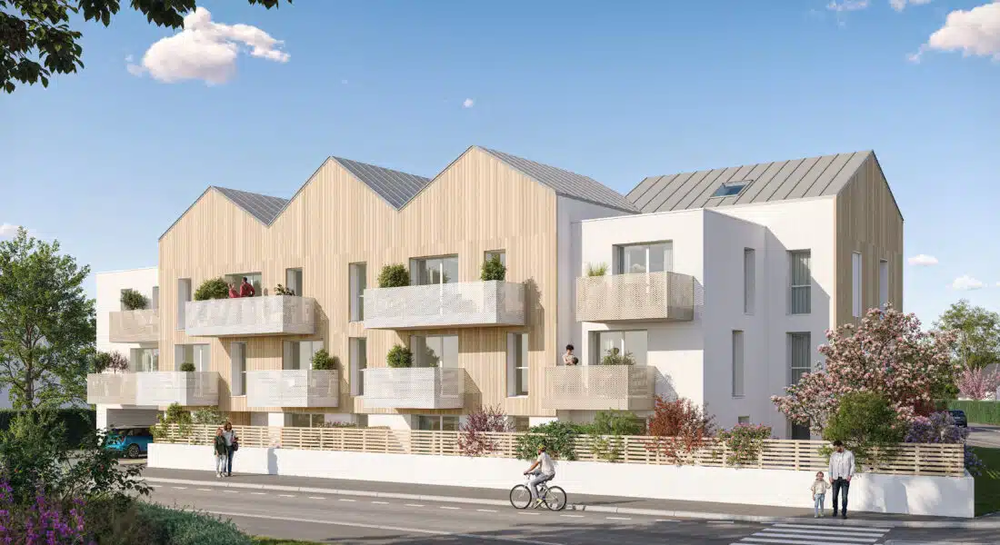 Ce programme immobilier neuf s'installe à Plouzané, au c....