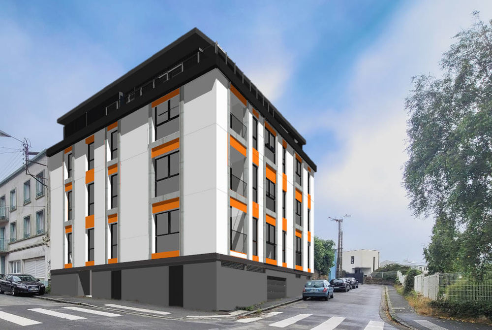 Ce programme immobilier neuf situé en plein centre de Br....