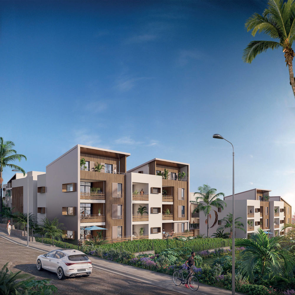 Ce programme immobilier neuf à Saint-Leu, sur la côte ou....