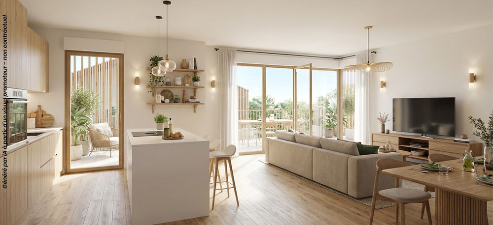 Ce programme immobilier neuf s'implante à Douvaine, comm....