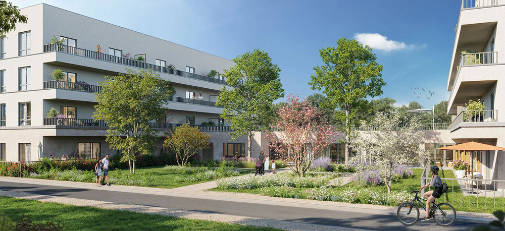 Au coeur de l'écoquartier du Sycomore, à Bussy-Saint-Geo....