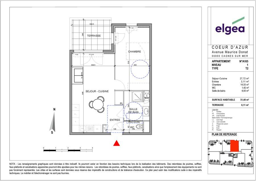 Appartement neuf cagnes sur mer 11341