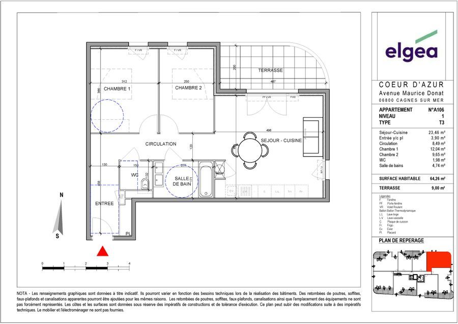 Appartement neuf cagnes sur mer 11341