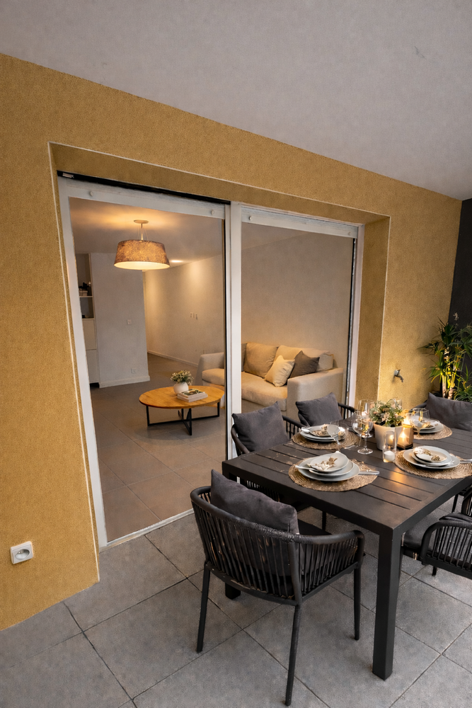 Terrasse signature en residence contemporaine