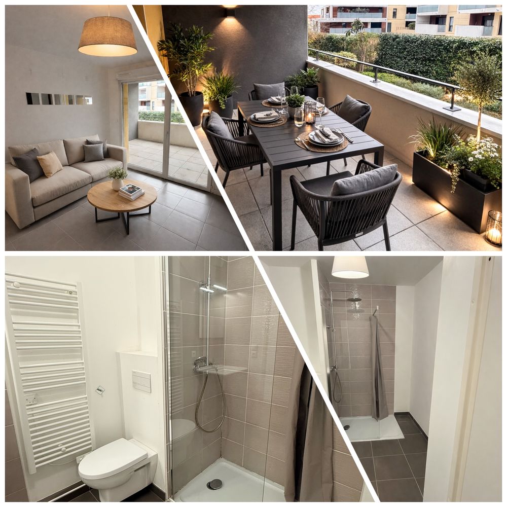 Terrasse signature en residence contemporaine