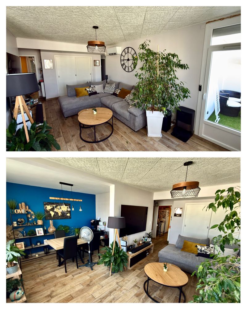 Appartement traversant F3 avec vue dégagée, balcons et stati