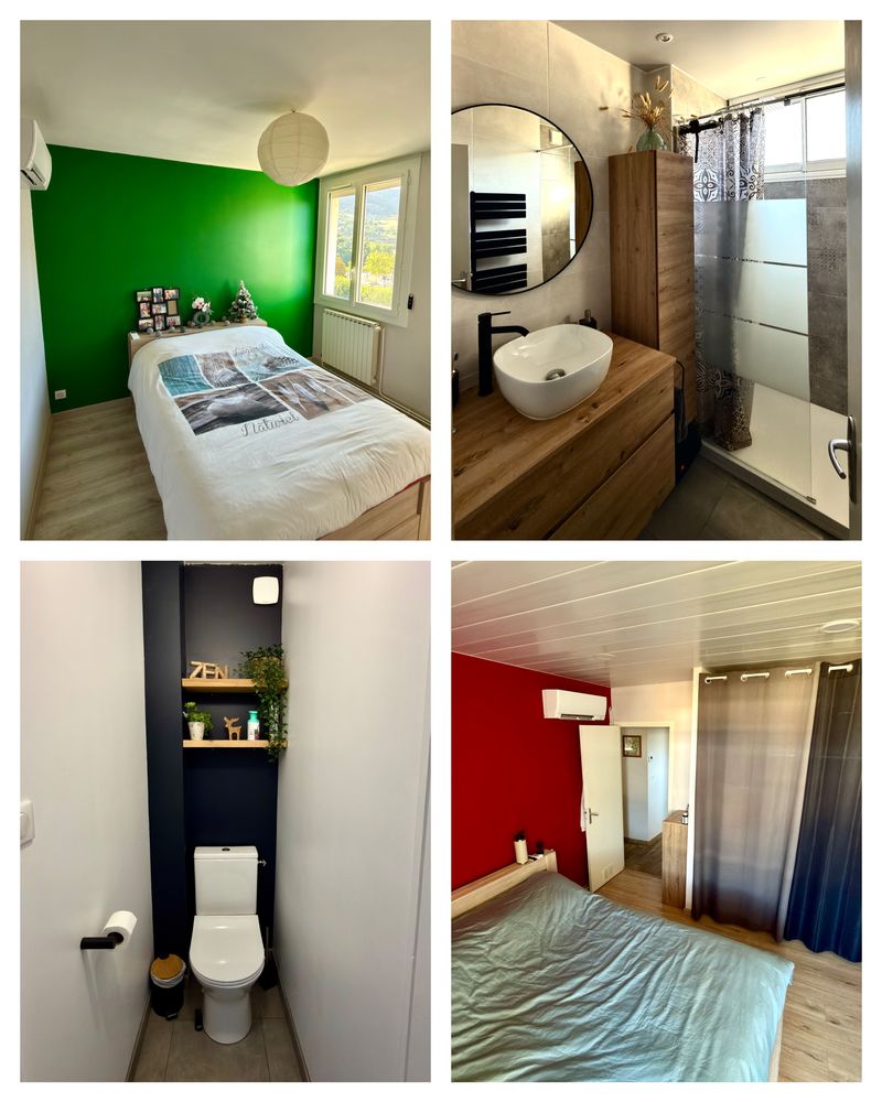 Appartement traversant F3 avec vue dégagée, balcons et stati