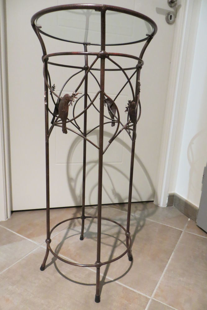 Sellette fer vieilli et verre 0 Albens (73)