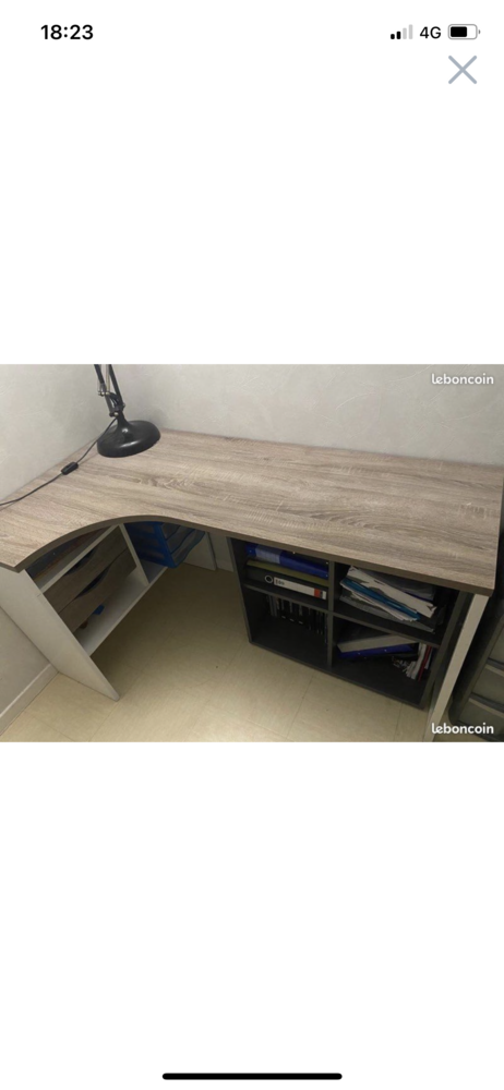 Bureau blanc et ch�ne 0 Sevran (93)