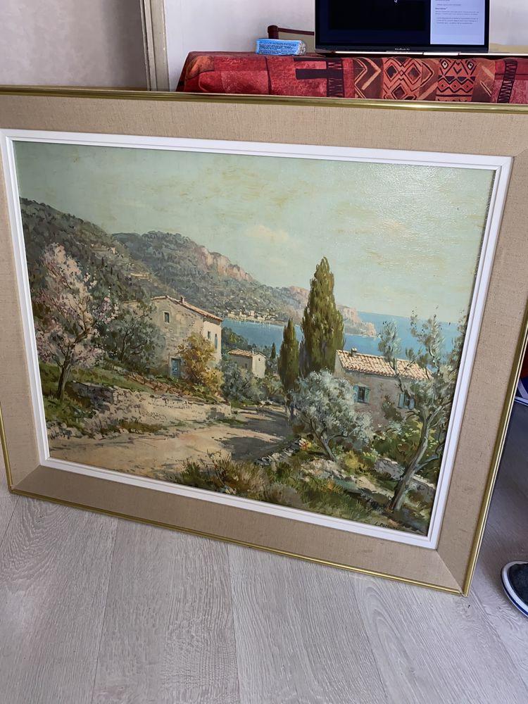 Tableau sign� Lucien POTRONAT 200 Marseille 3 (13)