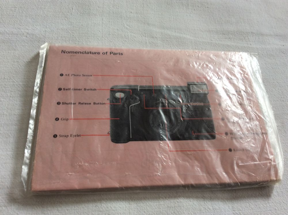 Notice appareil photo ancien Konica MR 70 1985 7 Gif-sur-Yvette (91)