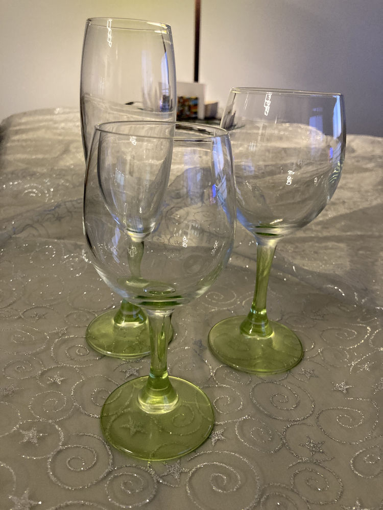 Verres � pied  vert ! 15 Rennes (35)
