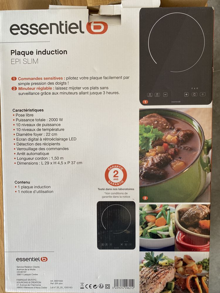 Plaque induction 1 feux 50 Nice (06)