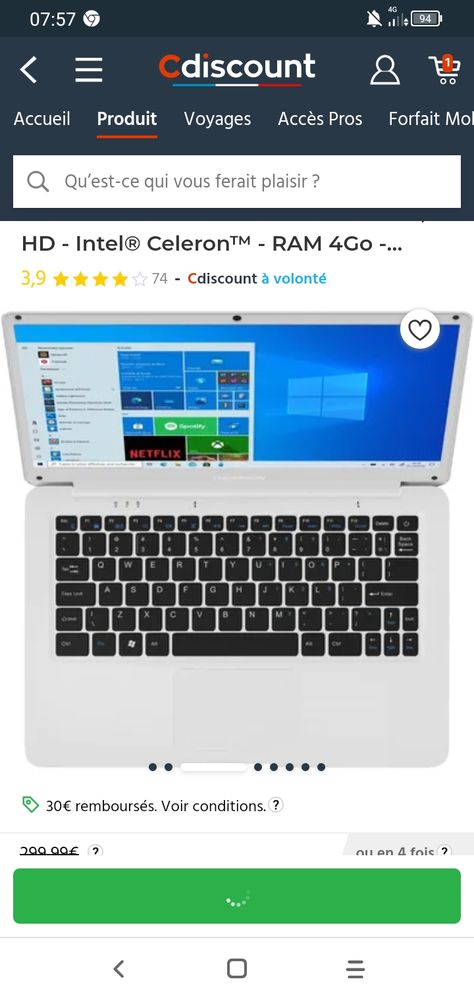 Vend pc portable neuf 14 pouces de marque Thomson 150 Vand�uvre-l�s-Nancy (54)