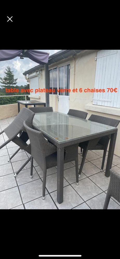 Salon de jardin en tr�s bon �tat 
80 Grospierres (07)