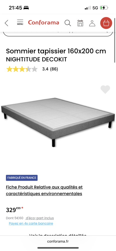 Lit complet neuf 300 Bordeaux (33)