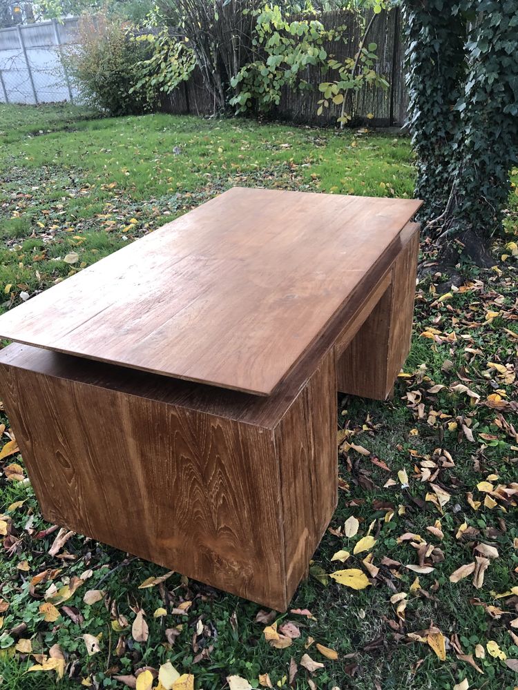 Bureau en teck massif 200 Chatou (78)