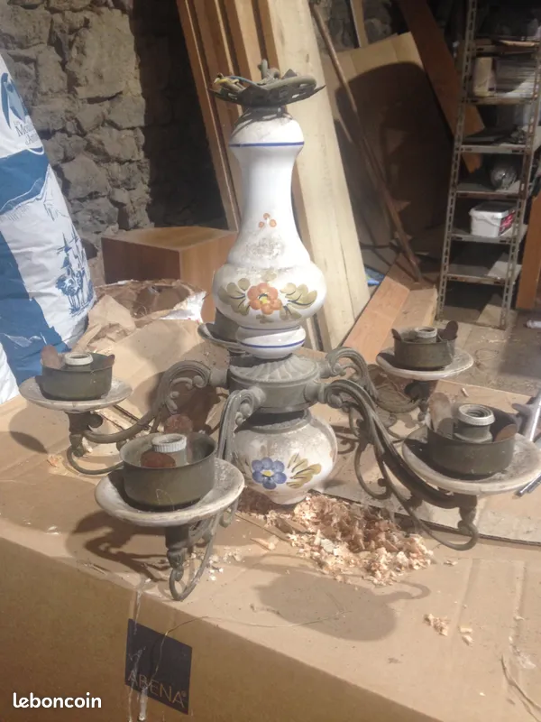 Lustre 5 branches 10 Saint-Pal-de-Senouire (43)